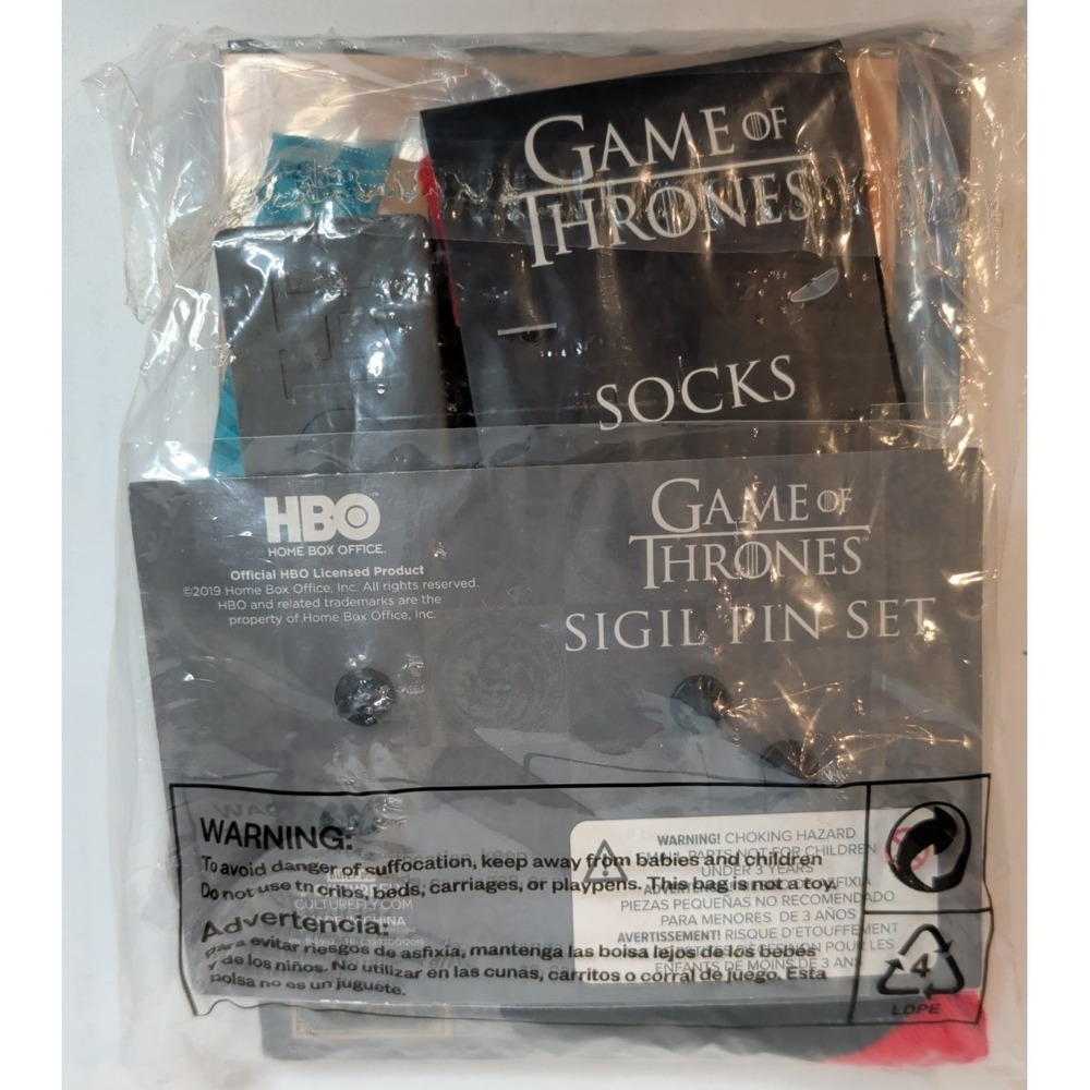 Game of Thrones House Sigil Enamel Pin Set HBO Official CultureFly 2019 New Seal
